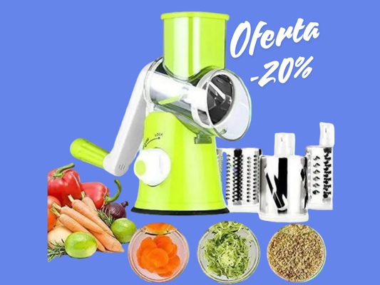 Multy Slicer 3 en 1 – Cortador, Picador y Rallador de Verduras – Acero Inoxidable – Ahorra Tiempo en la Cocina